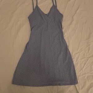 Brandy Melville Light Blue Floral Top